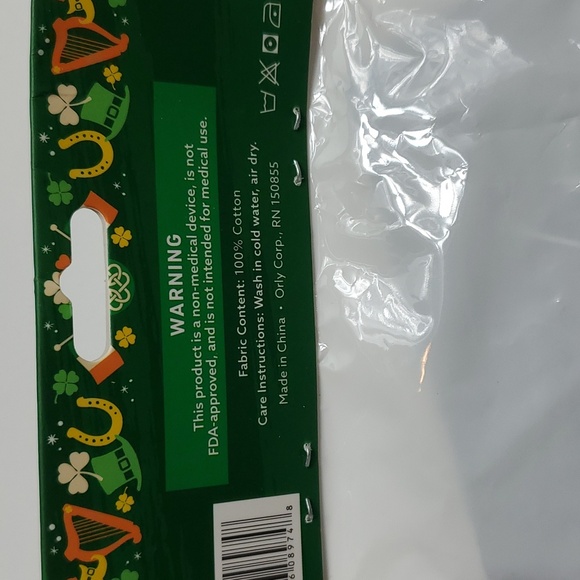 Set of 3 cloth St. Patricks Day masks - Picture 7 of 7